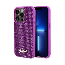 Guess Disco Metal Script - Etui iPhone 14 Pro (fuksja)