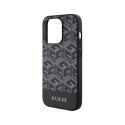 Guess GCube Stripes MagSafe - Etui iPhone 15 Pro (czarny)