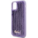 Guess Sequin Script Metal - Etui iPhone 11 (fioletowy)