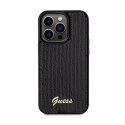 Guess Sequin Script Metal - Etui iPhone 13 Pro (czarny)