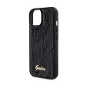 Guess Sequin Script Metal - Etui iPhone 14 (czarny)