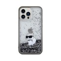 Karl Lagerfeld Liquid Glitter Choupette - Etui iPhone 13 Pro (przezroczysty)