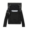 Karl Lagerfeld Saffiano Monogram Ikonik - Torebka crossbody na telefon (czarny)