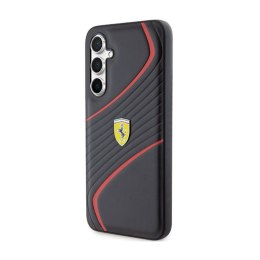 Ferrari Twist Metal Logo - Etui Samsung Galaxy S23 FE (czarny)