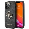 Guess 4G Big Metal Logo - Etui iPhone 13 Pro Max (szary)