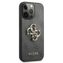 Guess 4G Big Metal Logo - Etui iPhone 13 Pro Max (szary)