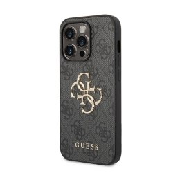 Guess 4G Big Metal Logo - Etui iPhone 15 Pro (szary)