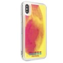 Guess California - Etui iPhone Xs / X (Glow in the Dark Sand/Pink)