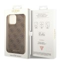 Guess 4G Charms Collection - Etui iPhone 14 Pro (brązowy)