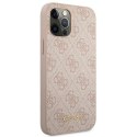 Guess 4G Metal Gold Logo - Etui iPhone 12 / iPhone 12 Pro (różowy)