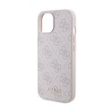 Guess 4G Metal Gold Logo - Etui iPhone 15 Plus (różowy)