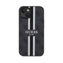 Guess 4G Printed Stripes MagSafe - Etui iPhone 15 (czarny)