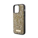 Guess Rhinestone Metal Logo - Etui iPhone 15 Pro Max (żółty)