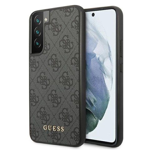 Guess 4G Metal Gold Logo - Etui Samsung Galaxy S22 (szary)