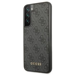 Guess 4G Metal Gold Logo - Etui Samsung Galaxy S22 (szary)