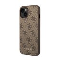 Guess 4G Metal Gold Logo - Etui iPhone 14 Plus (brązowy)