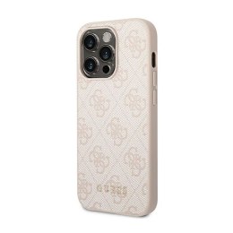 Guess 4G Metal Gold Logo - Etui iPhone 14 Pro Max (różowy)