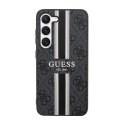 Guess 4G Printed Stripe - Etui Samsung Galaxy S23 (czarny)