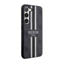 Guess 4G Printed Stripe - Etui Samsung Galaxy S23 (czarny)