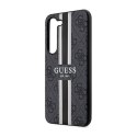 Guess 4G Printed Stripe - Etui Samsung Galaxy S23 (czarny)