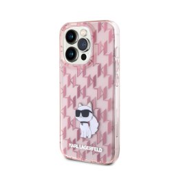 Karl Lagerfeld Monogram Choupette - Etui iPhone 15 Pro Max (różowy)