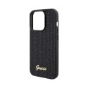 Guess Disco Metal Script - Etui iPhone 15 Pro (czarny)