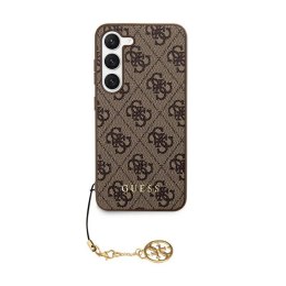 Guess 4G Charms Collection - Etui Samsung Galaxy S24 (brązowy)