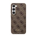 Guess 4G Metal Gold Logo - Etui Samsung Galaxy S24+ (brązowy)