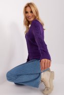 Sweter Damski Model AT-SW-2329.98P Dark Violet - AT AT