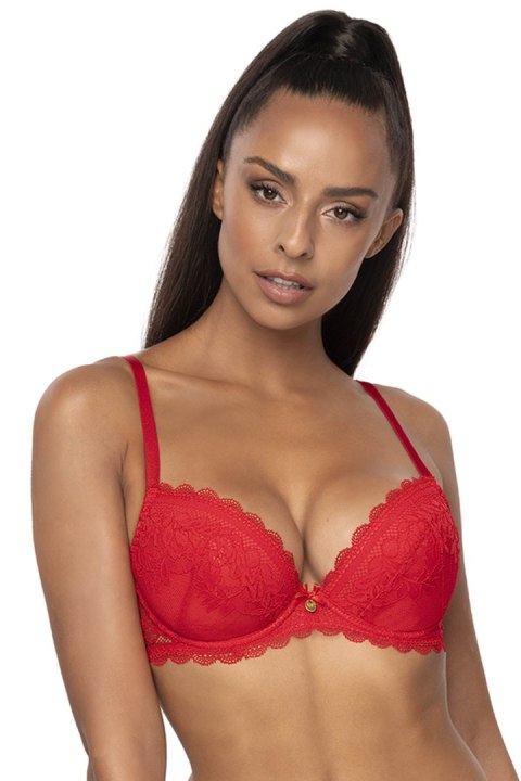 Biustonosz push up Biustonosz Push-up Model 0198/11/2 Estelle Red - Mat Mat