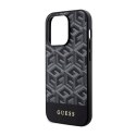 Guess GCube Stripes MagSafe - Etui iPhone 14 Pro Max (Czarny)