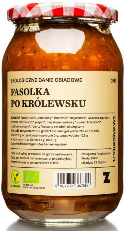 FASOLKA PO KRÓLEWSKU BIO 900 ml - DELIKATNA (ZAKWASOWNIA)