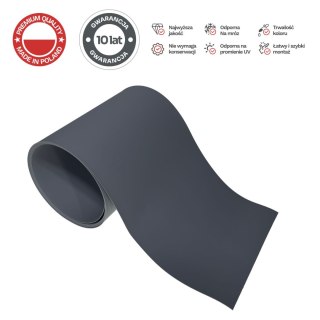 Taśma ogrodzeniowa PASKI 6 x 2,55mb BASIC 19cm PROTECTO™ GRAFIT + 12 klipsów GRATIS PROTECTO