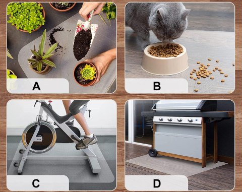 Mata ochronna pod fotel PP 100x140 cm 0,8 mm