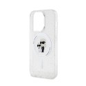 Karl Lagerfeld Karl & Choupette Glitter Magsafe - Etui iPhone 15 Pro (przezroczysty)