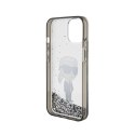 Karl Lagerfeld Liquid Glitter Ikonik - Etui iPhone 15 (przezroczysty)