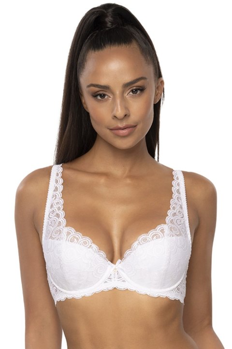 Biustonosz push up Biustonosz Usztywniany Model 3824/22 Natalie Big White - Mat Mat