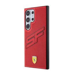 Ferrari Big SF Perforated - Etui Samsung Galaxy S24 Ultra (czerwony)