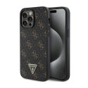 Guess 4G Triangle Metal Logo - Etui iPhone 14 Pro Max (czarny)