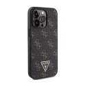 Guess 4G Triangle Metal Logo - Etui iPhone 14 Pro Max (czarny)