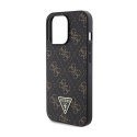 Guess 4G Triangle Metal Logo - Etui iPhone 14 Pro (czarny)