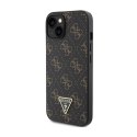 Guess 4G Triangle Metal Logo - Etui iPhone 15 Plus (czarny)