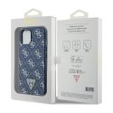 Guess 4G Triangle Metal Logo - Etui iPhone 15 Plus (niebieski)