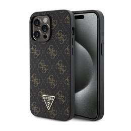 Guess 4G Triangle Metal Logo - Etui iPhone 15 Pro (czarny)