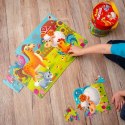 GRA EDUKACYJNA MAXI PUZZLE 2W1 FARMA OBRAZKI UKŁADANKA ROTER KAFER