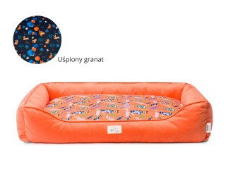 Legowisko Leniowisko Hevea Psie Historie ART 105x70 (Uśpiony Granat)