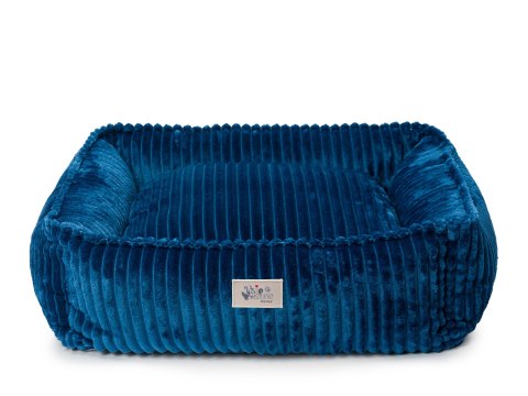 Legowisko Psiokąt Hevea Psie Historie Minky 105x70 (Szare Jare)