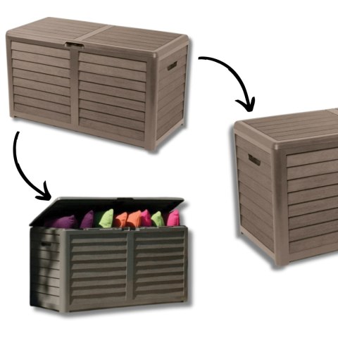 Skrzynia ogrodowa 420L TAUPE Kamai EDA