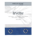 Firana IRVETTE kolor biały przelotki przelotki srebrne woal, velvet 140x250 ameliahome - SCURT/AH/IRVETTE/EYELETS/BLUE/140X250