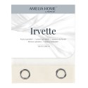 Firana IRVETTE kolor biały przelotki przelotki srebrne woal, velvet 140x250 ameliahome - SCURT/AH/IRVETTE/EYELETS/CREAM/140X250